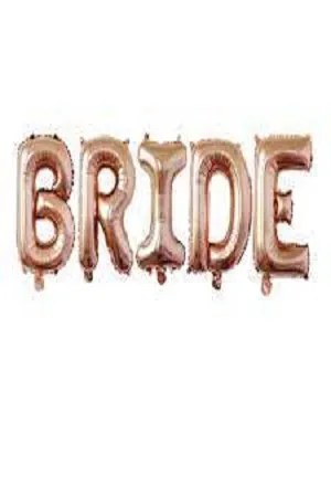 بالونات تزييت غرفة العروسة روز جولد كلمة BRIDE